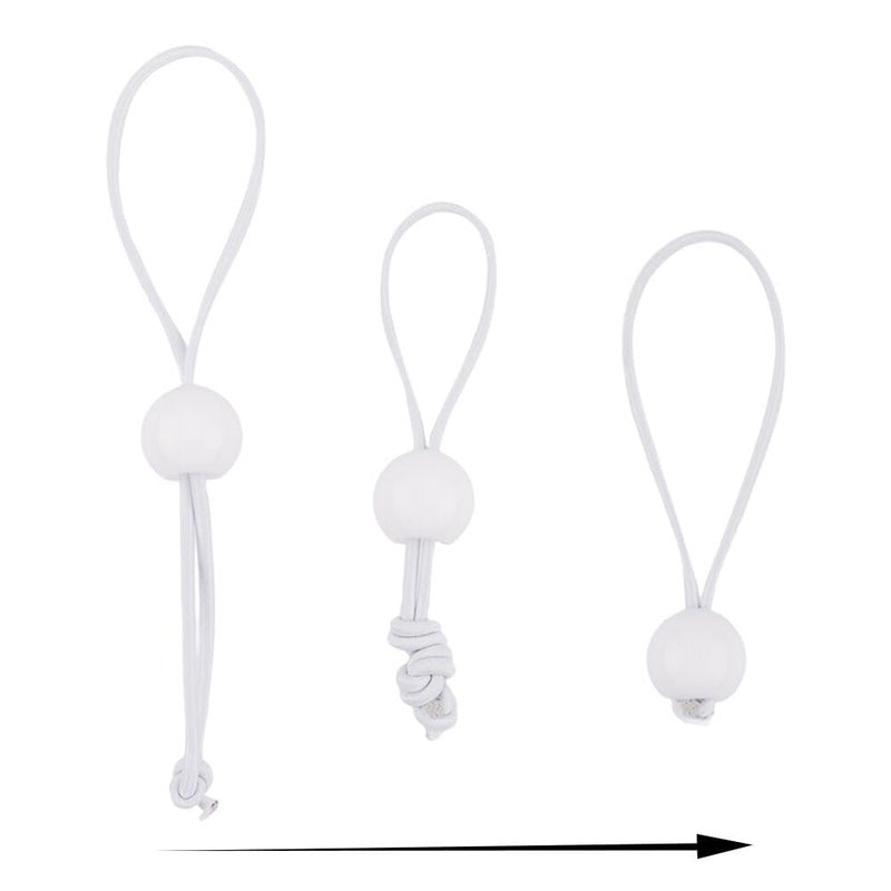 AOPRIE 30 Pack Bungee Balls, White Ball Bungee Heavy Duty Heavyweight 9inches Tarp Bungee Cords, Weather Resistant Tie Down Strap 4mm Thickness - for Camping, Tents, Cargo, Holding Wire and Hoses - Image 2